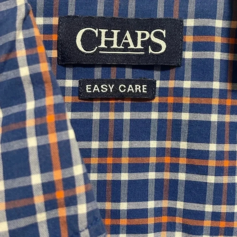 Chaps Vintage Plaid Men's Button Down Shirt Size XLT